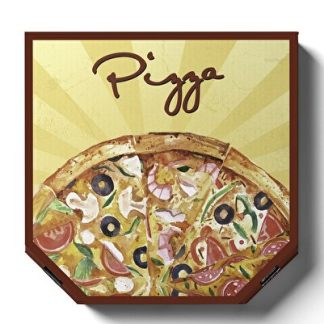 25 Cm 50 Adet Pizza Kutusu E-dalgda Pzk283 (250X250X040 MM)